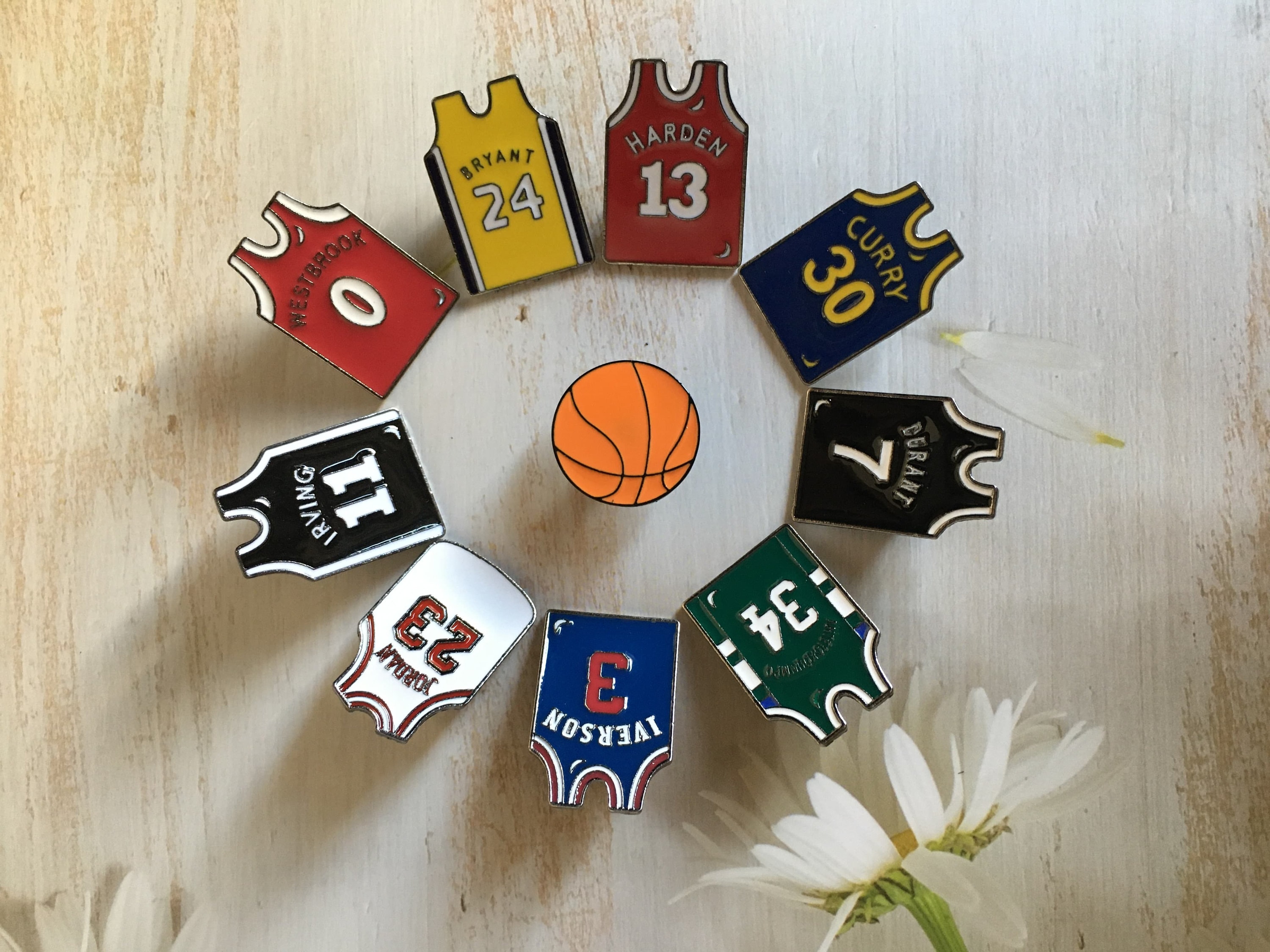 Pins Backpack Bag Coat, Pin Badge Basketball, Nba Basketball Pins