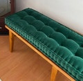 Custom Velvet Bench Cushion, French Style Floor Pillow, Window Seat Cushion