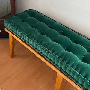 Velvet Fabric Cushion | Bench Cushion | Daybed Cushion | French Cushion | Baroque Home Decor | Floor Pillow | Window Seat | Reading Nook