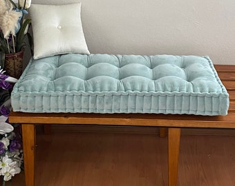 Velvet Fabric Cushion | Bench Cushion | Daybed Cushion | French Cushion | Baroque Home Decor | Floor Pillow | Window Seat | Reading Nook