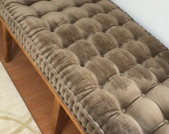 Velvet Fabric Cushion | Bench Cushion | Daybed Cushion | French Cushion | Baroque Home Decor | Floor Pillow | Window Seat | Reading Nook