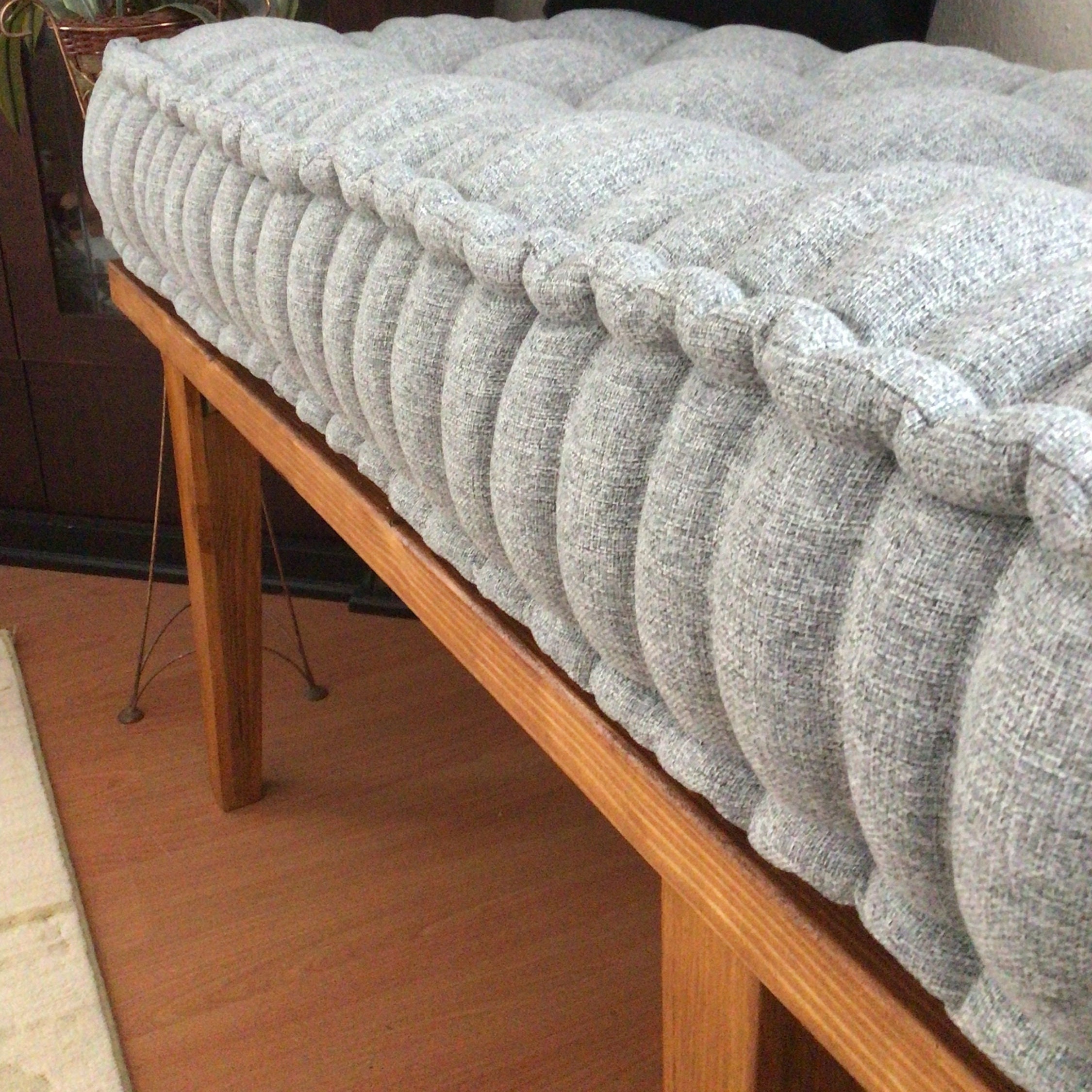 Linen Fabric Cushion | Bench Cushion | Daybed Cushion | French Cushion | Baroque Home Decor | Floor Pillow | Window Seat | Reading Nook