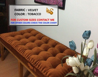 Velvet Fabric Cushion | Bench Cushion | Daybed Cushion | French Cushion | Baroque Home Decor | Floor Pillow | Window Seat | Reading Nook