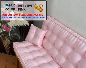 Suet Velvet Elegant sofa cushion, bench cushion, daybed cushion, french cushion, baroque home decor, floor pillow, window seat, reading nook
