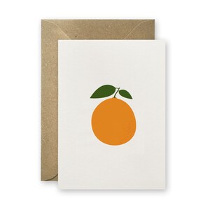 Orange,  Postkarte mit Kuvert