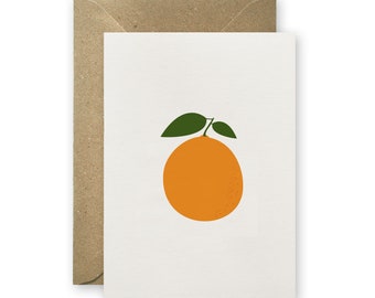 Orange, carte postale avec enveloppe