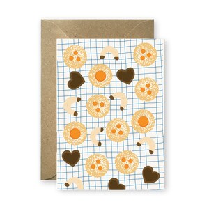 Biscotti, cartolina con busta