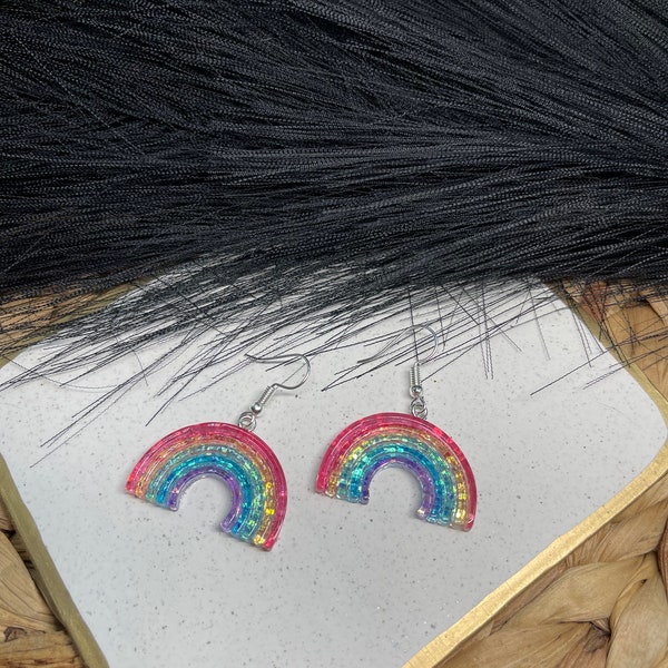 Rainbow Lily Earrings main image 1