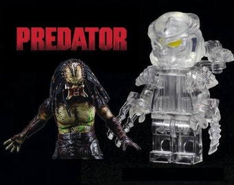 Lego Custom Completely Transparent Predator Horror Movie Minifigure Toys