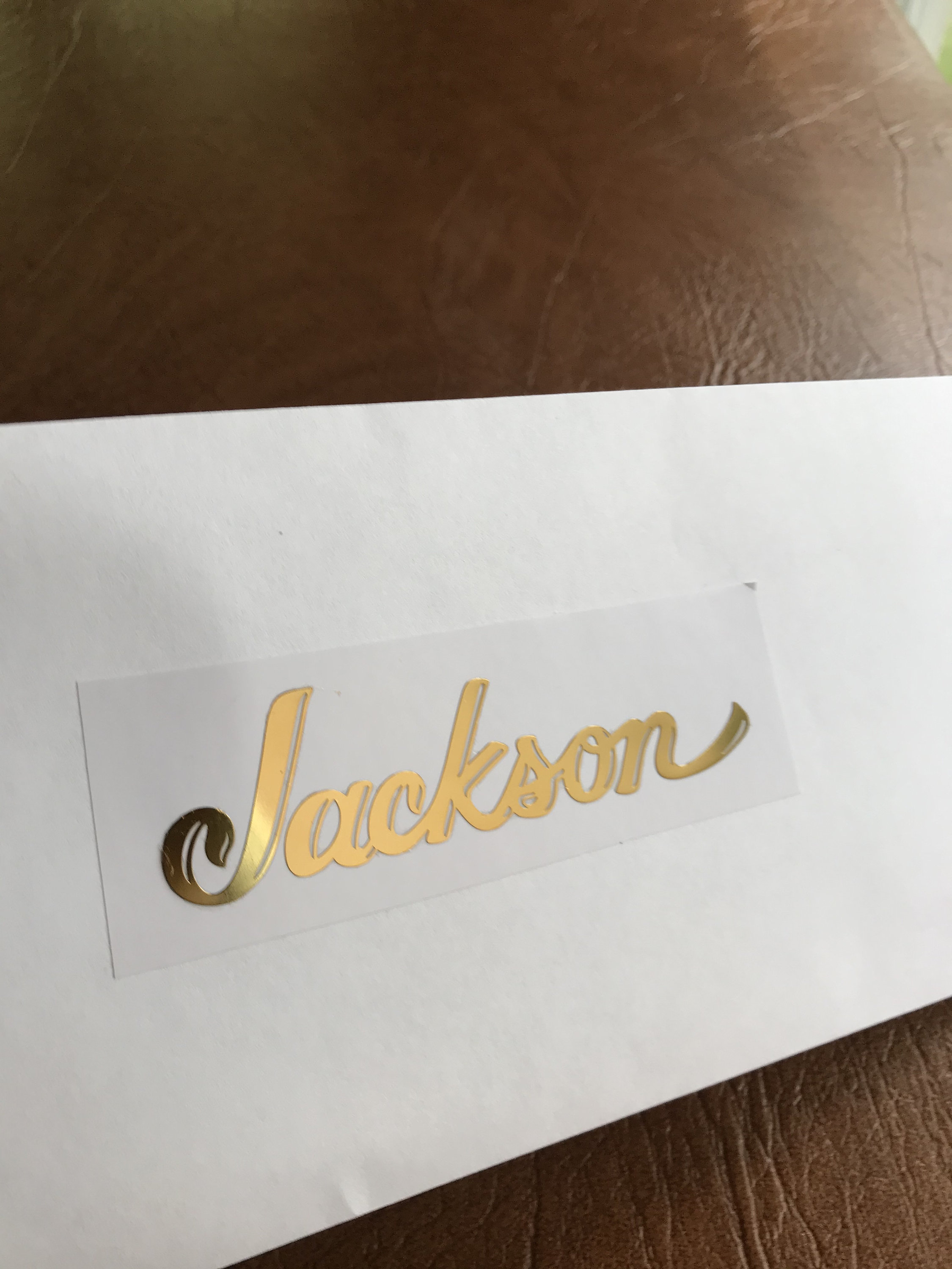 Jackson Guitar Decal Headstock 3D Metal Restoration Decal M20 Etsy