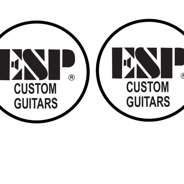 ESP Guitar Decal Headstock Restoration Waterslide Decal 224