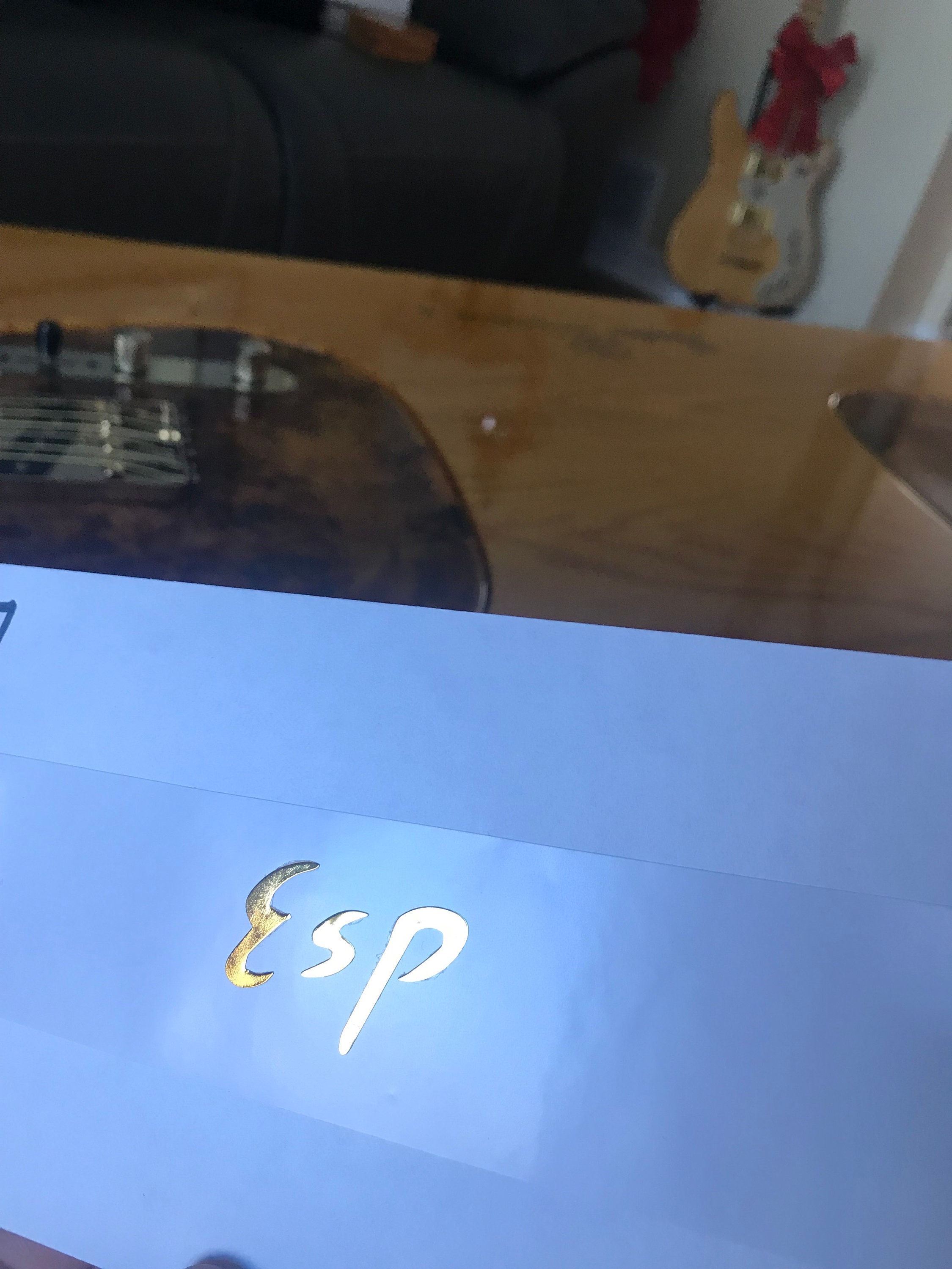 ESP Guitar Decal Headstock Restoration Metal Logo Sticker Etsy Australia