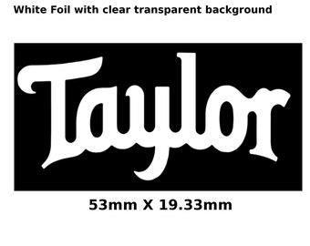 Taylor Guitar Decal Water Slide Headstock Restoration Decal 181wb