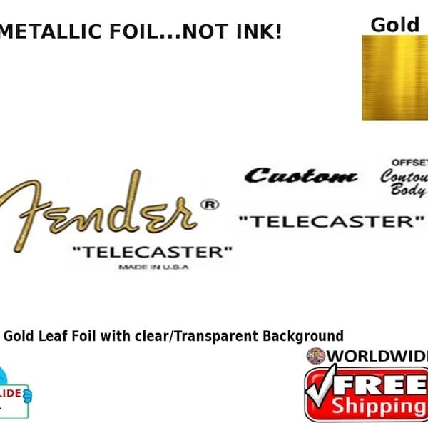 Compatible with Fender Telecaster Guitar Decal Water Slide Headstock Restoration Decal 12g