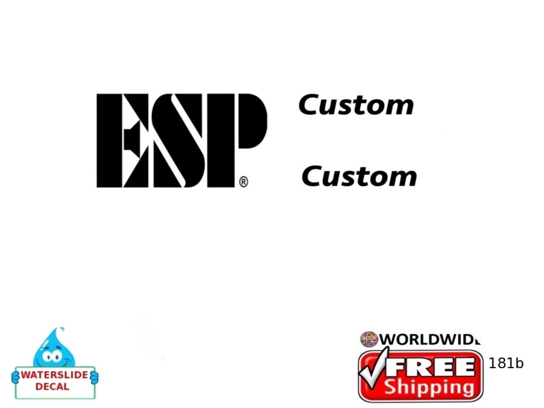 ESP Guitar Decal Headstock Restoration Waterslide Decal 181b Etsy