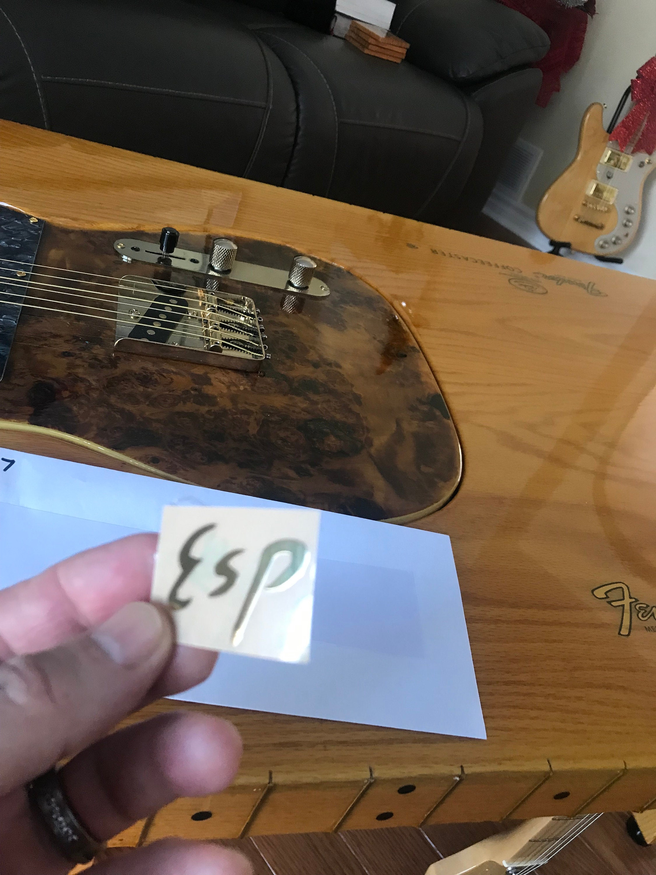 ESP Guitar Decal Headstock Restoration Metal Logo Sticker Etsy Australia