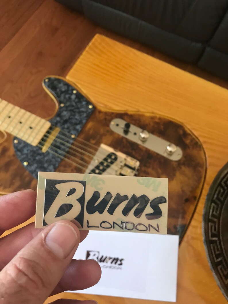 Burns Guitar Decal 3D Laser Cut Metal Headstock Restoration Etsy Australia