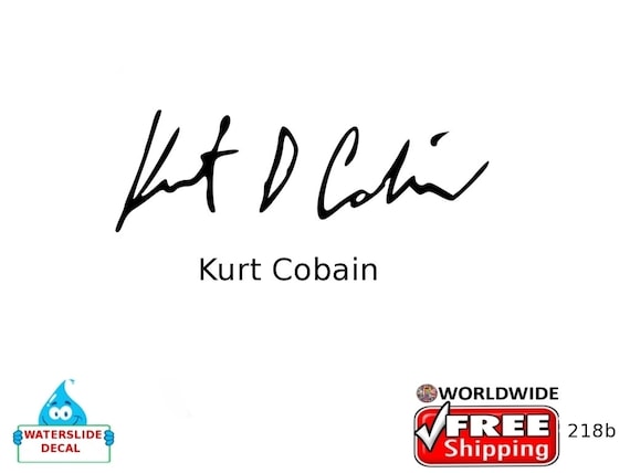 kurt cobain autograph