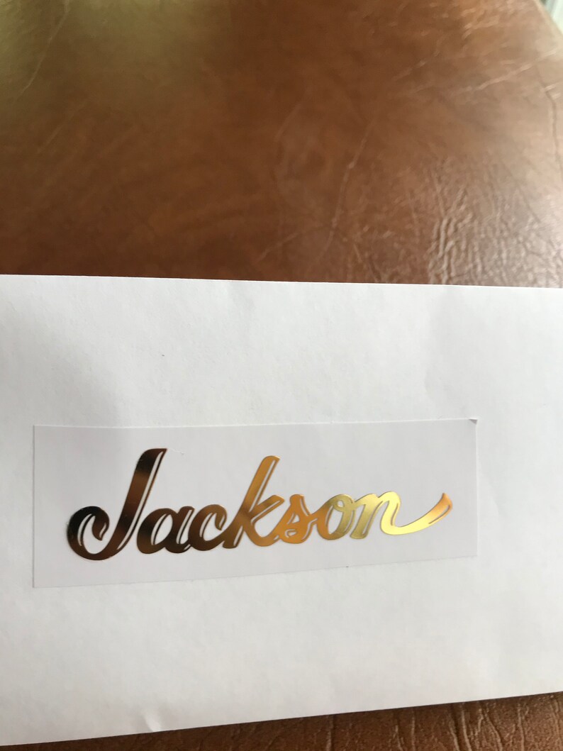 Jackson Guitar Decal Headstock 3D Metal Restoration Decal M20 Etsy
