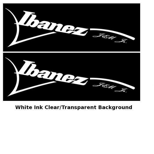 Ibanez Jem jr. Guitar Decal Headstock Restoration Waterslide Decal 246w