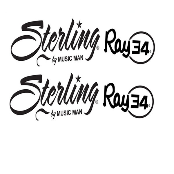 Musicman Sterling Ray 34 Guitar Decal Headstock Restoration Waterslide Decal 220