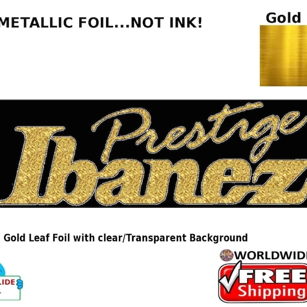 Ibanez Prestige Guitar Decal Headstock Restoration Waterslide Decal 7g