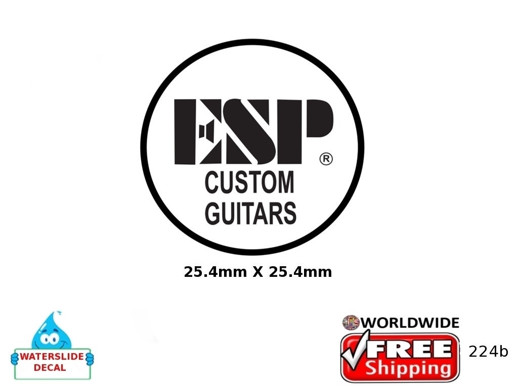 ESP Guitar Decal Headstock Restoration Waterslide Decal 224b Etsy