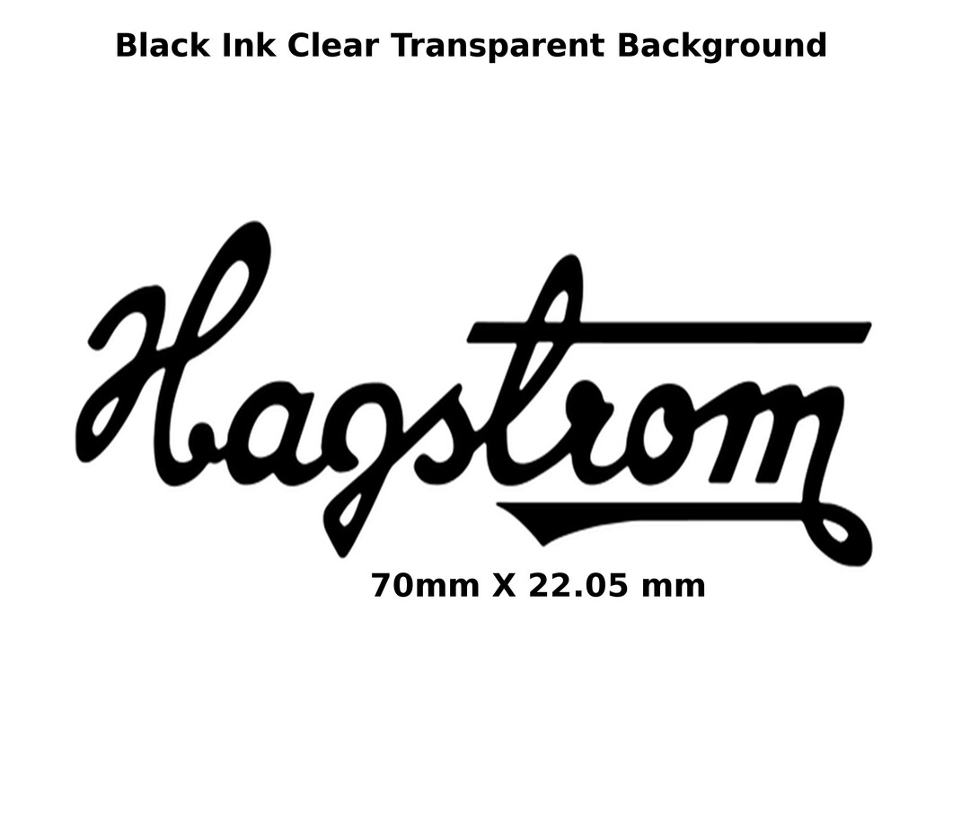 Hagstrom Guitar Decal Water Slide Logo Headstock Restoration Decal 293b