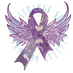 Purple Ribbon Tattoo – Tattoo for a week