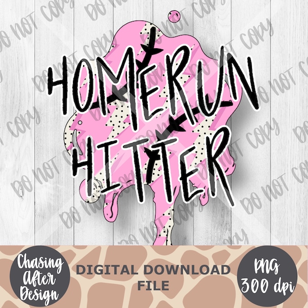 Home Run Hitter | PNG SUBLIMATION DOWNLOAD