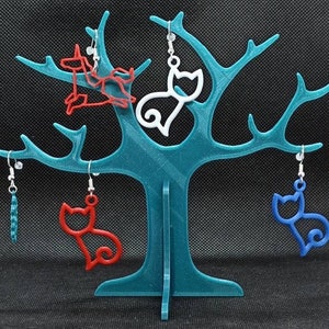 Stylized 3D Tree Jewelry Display