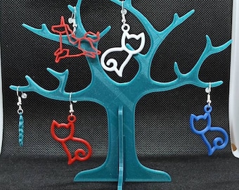 Stylized 3D Tree Jewelry Display