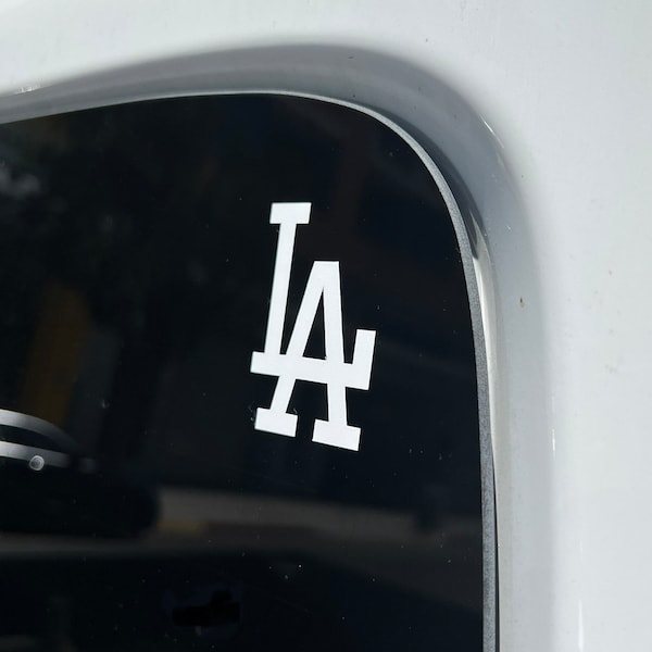 Décalcomanie en vinyle des Dodgers de Los Angeles de la Ligue majeure de baseball LA Cadeau pour homme pour voitures, ordinateurs portables, bouteilles d'eau et bien plus encore