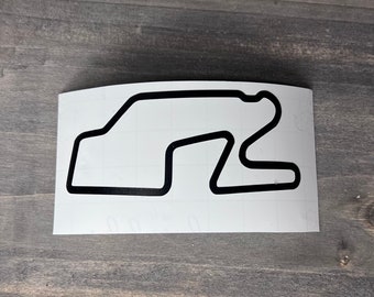 Watkins Glen International Raceway Decal - Hydroflask Decal - Race track Sticker - Vinyl Decal Gift For Men Racecars, Car Window