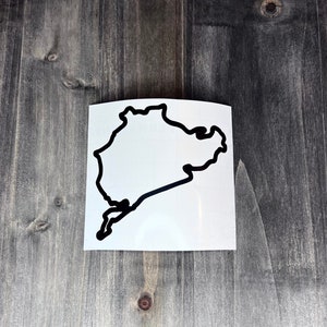 Nurburgring sticker - racebaan sticker - vinyl sticker cadeau voor mannen raceauto's voor hydroflask, autoruit en meer