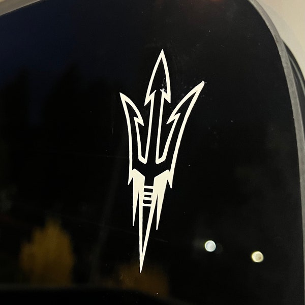 Arizona State Sun Devils Logo College Vinyl Decal Stickers Football, Baseball, Basketball Gift For Cars, Laptops, Hydroflasks & Many More