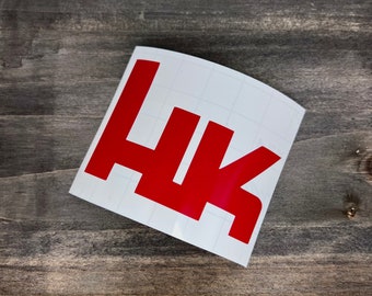 Heckler & Koch Logo vinilo calcomanía pegatina caza pesca 2ª enmienda