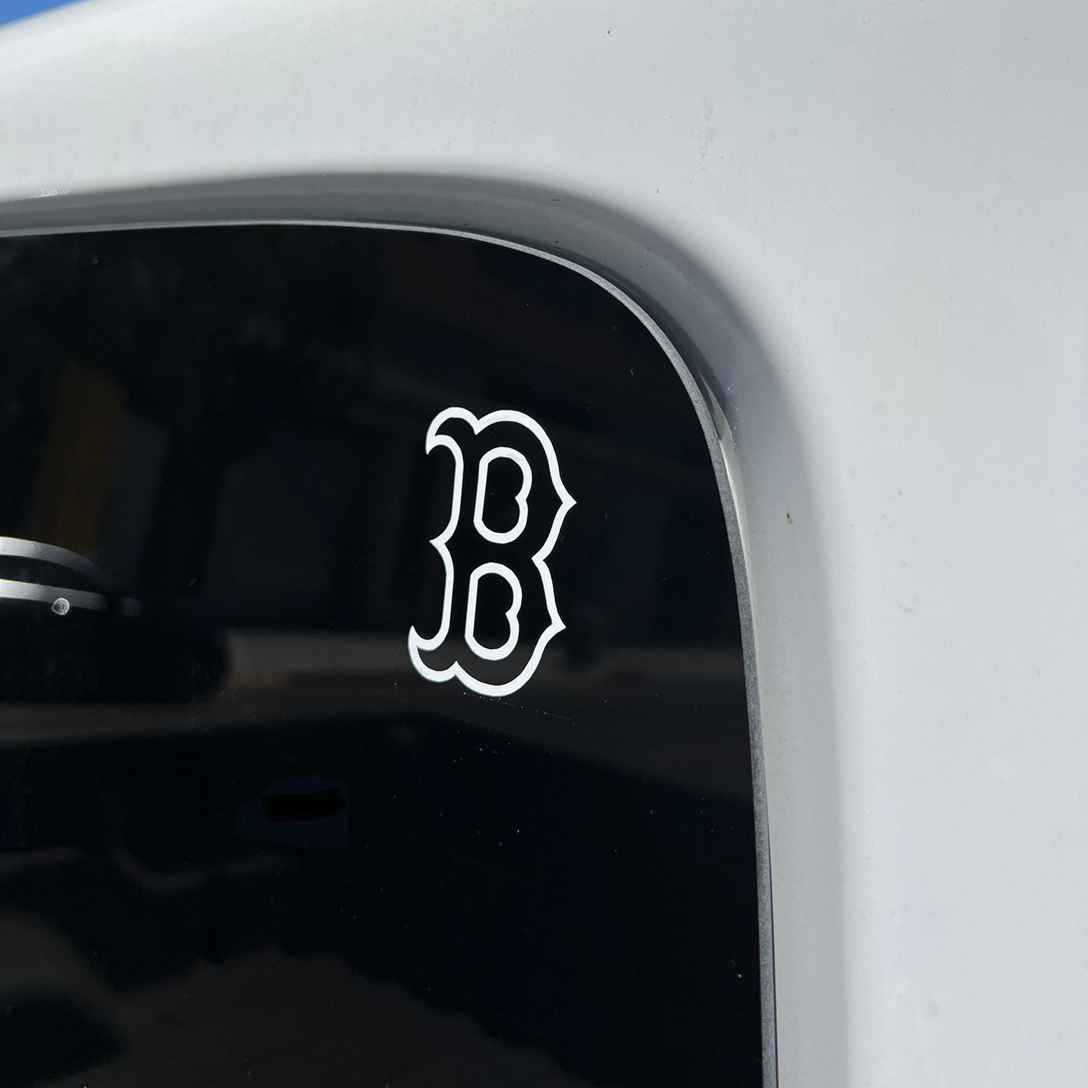 MLB Red Sox Boston  B Logo Medium Die Cut Decal, 9 x 5 x 0.2, Team Logo