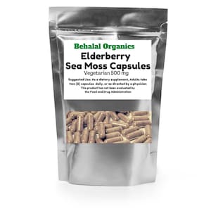 Elderberry and Sea Moss - 100 Quick Release Capsules