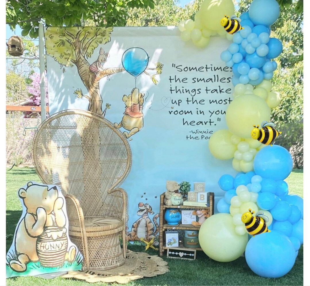 WINNIE THE POOH Balloon Garland Kit Pastel Yellow and Baby Etsy