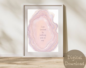 I Am Positive Affirmations | Set of 5 | Positive Affirmation Prints | Instant Download | I Am Affirmations | Digital Download | Affirmation