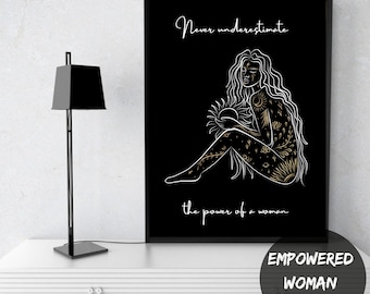 Empowering Women Svg | Set of 6 | Inspiring Quotes For Women | Powerful Woman Art | Uplifting Art | Digital Download | Uplifting Wall Art