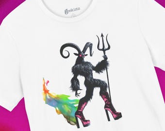 Pride Nightlife Shirt, Pride Demon Graphic Tee, LGBTQ Party Outfit, Rainbow Festival Shirt, Alternative Pride Fashion