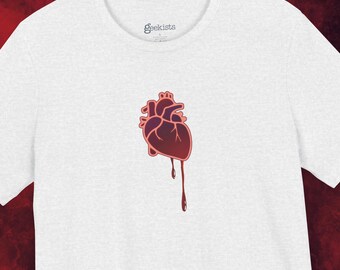 Bleeding Heart T-Shirt - Anatomical Heart Graphic Tee
