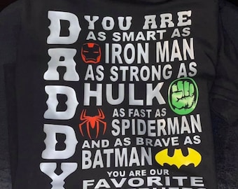 DADDY SuperHero T-shirt | Dad | Papi