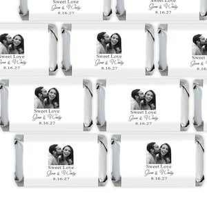 Simply Elegant Printed Personalized Assorted Hershey’s Miniatures Chocolate Candy, Wedding Photo Hershey&#39;s Mini Favors CL32 (Set of 30)