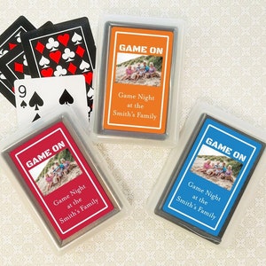Wedding Bulk Playing Cards Favors, Photo Required Game On Personalized Playing Cards Favors, Playing Cards Wedding Party Favors, Set of 10