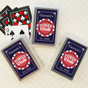 Wedding Bulk Playing Cards Favors, Poker Club Personalized Playing Cards Favors, Poker Club Playing Cards Wedding Party Favors, Set of 10
