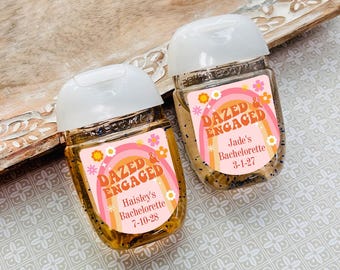 Dazed And Engaged LABELS Only Personalized Labels For Sanitizers, Bachelorette Loop or Vertical Labels, CL206 (Set of 18)