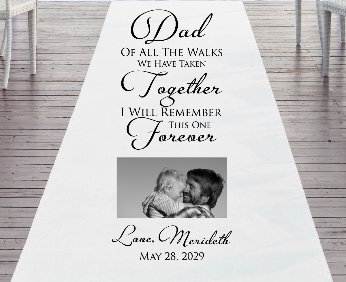 Personalized Fabric Wedding Aisle Runner